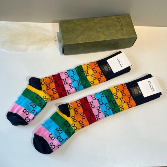 Gucci Accessories - Gucci Colorful Calf-High Cotton Socks
